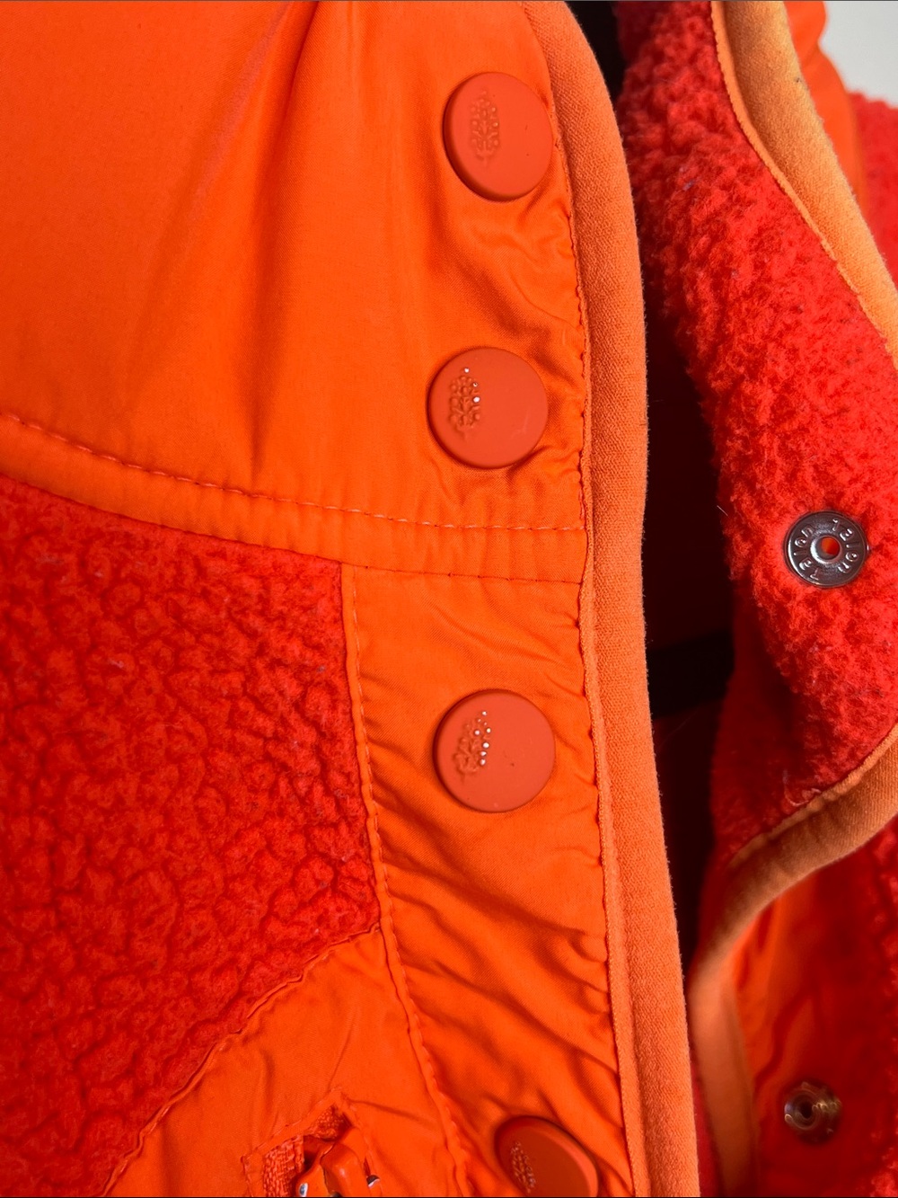 Free People Orange Sherpa Fleece Jacket - Picture 3 of 6